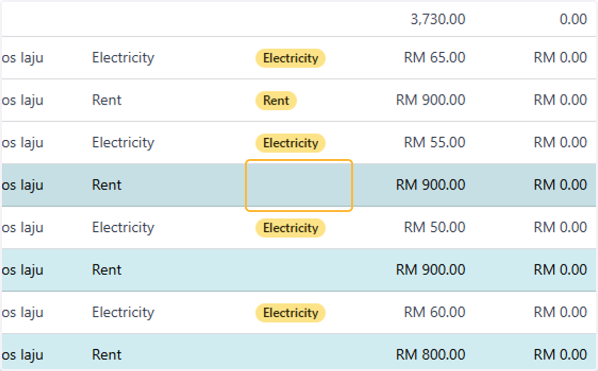 Click on Analytic Column