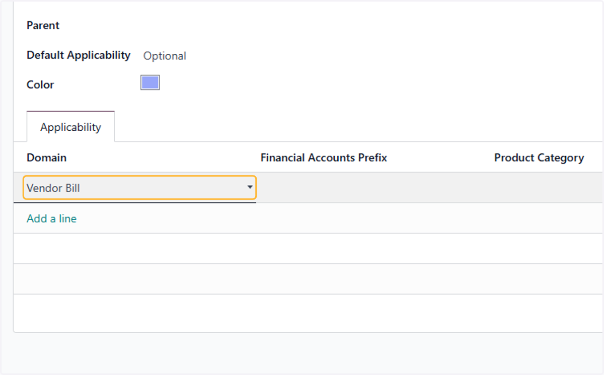 Select the relevant domains