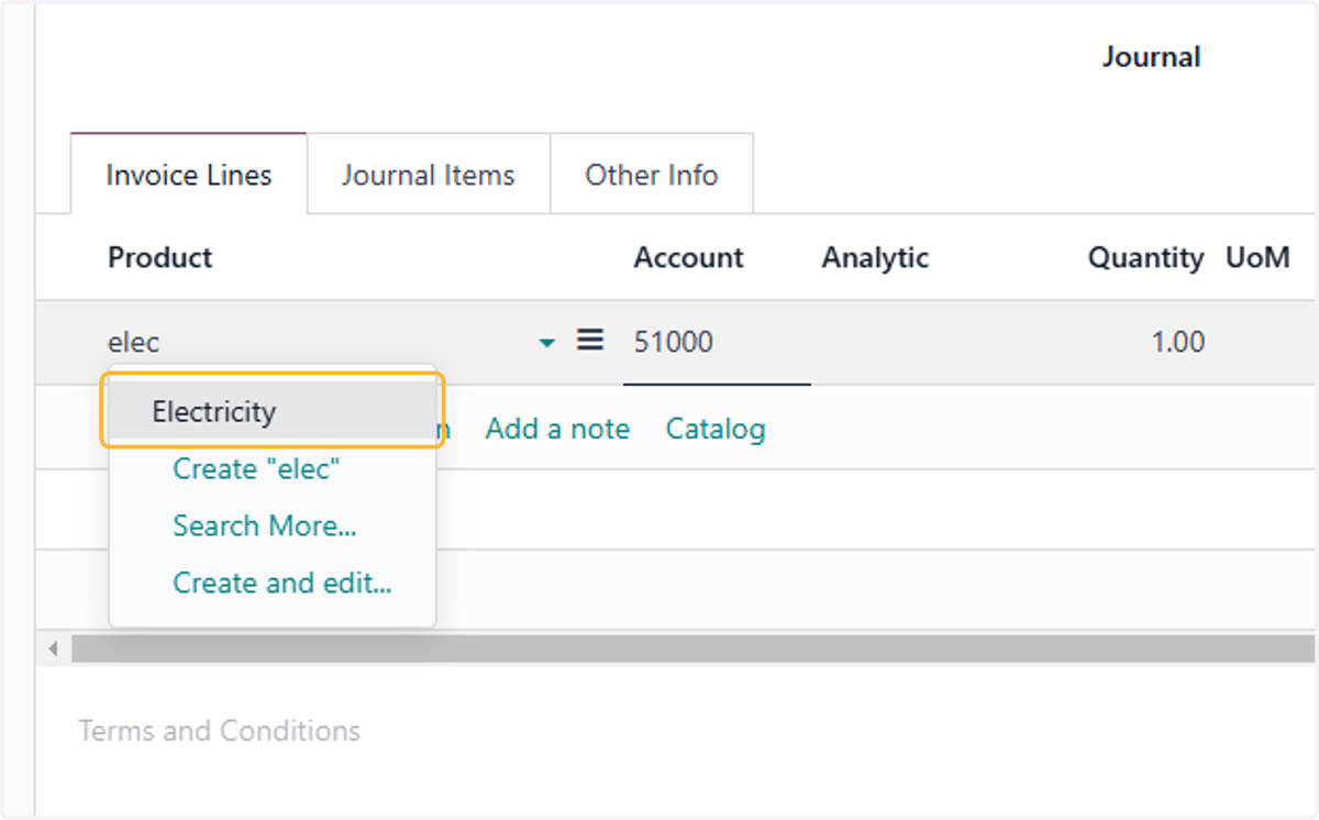 Select relevant product
