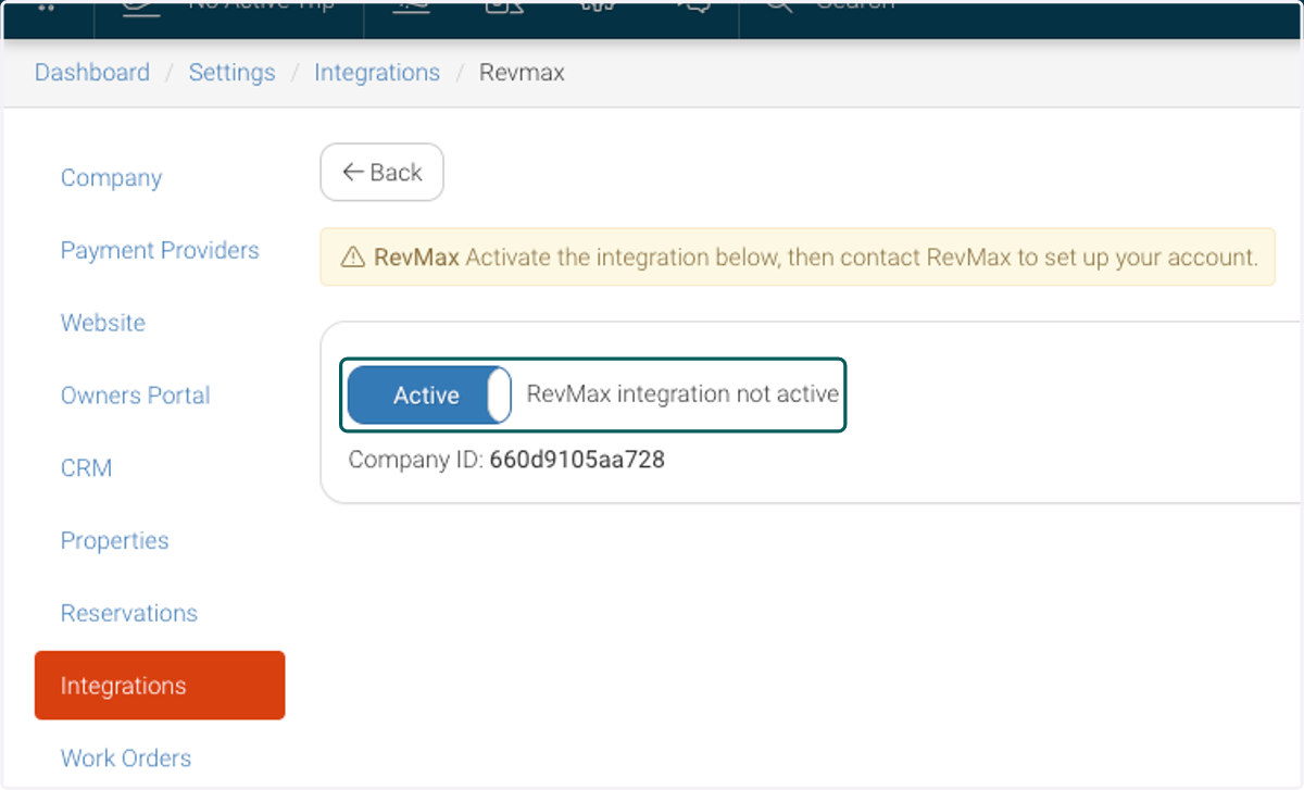 Toggle button to Active