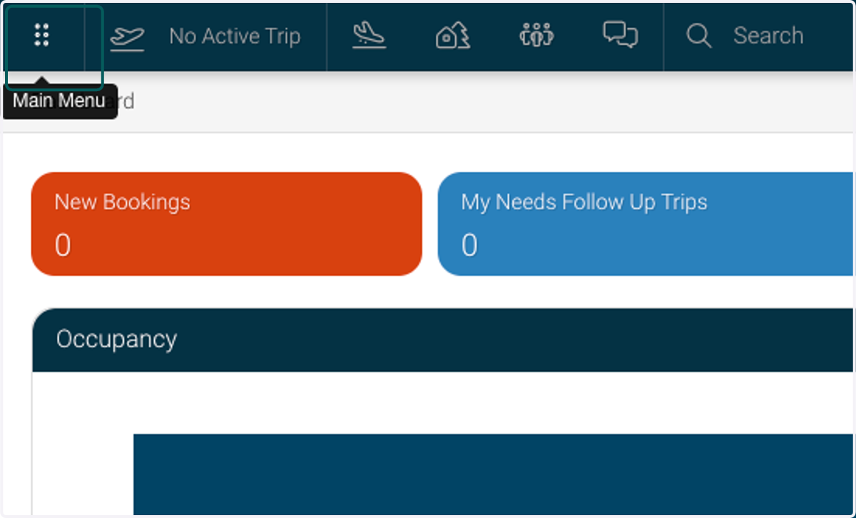 Click on Main Menu