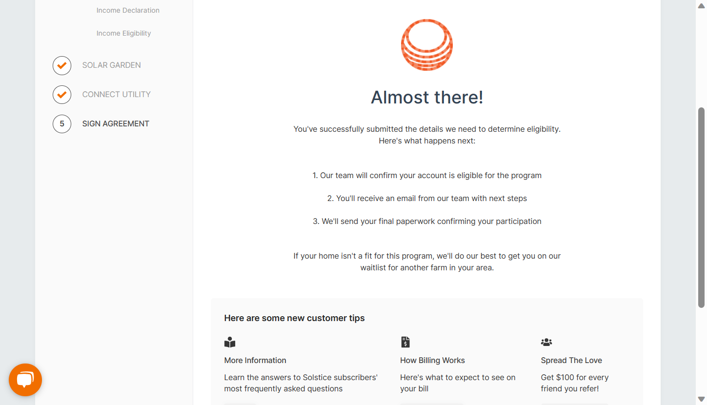 You'll redirect to this screen or the docusign