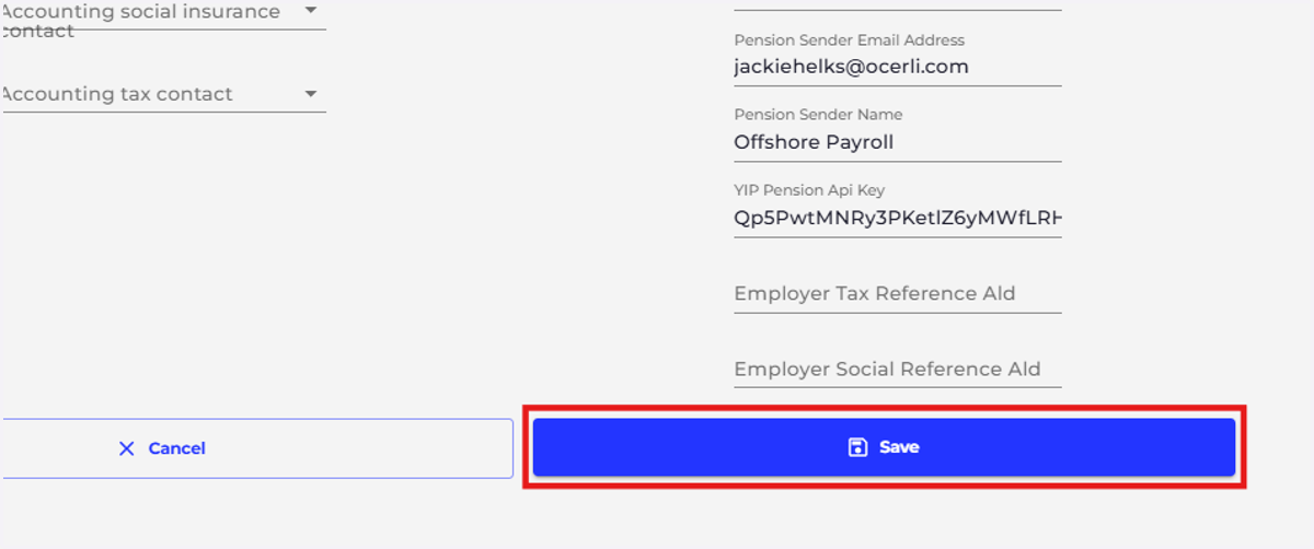 Click on save to save your changes.