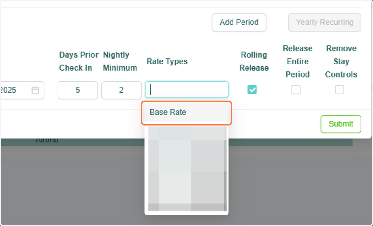 Select your rate type