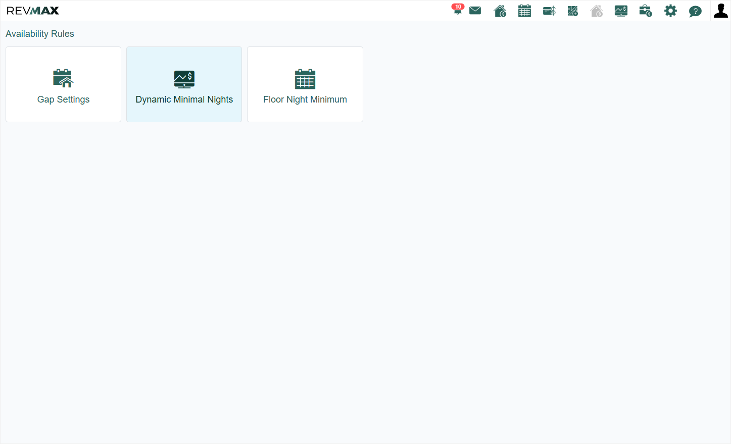 Click on Dynamic Minimal Nights