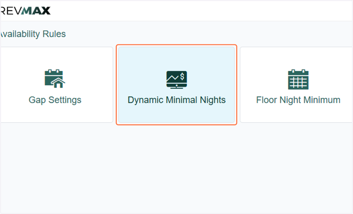 Click on Dynamic Minimal Nights