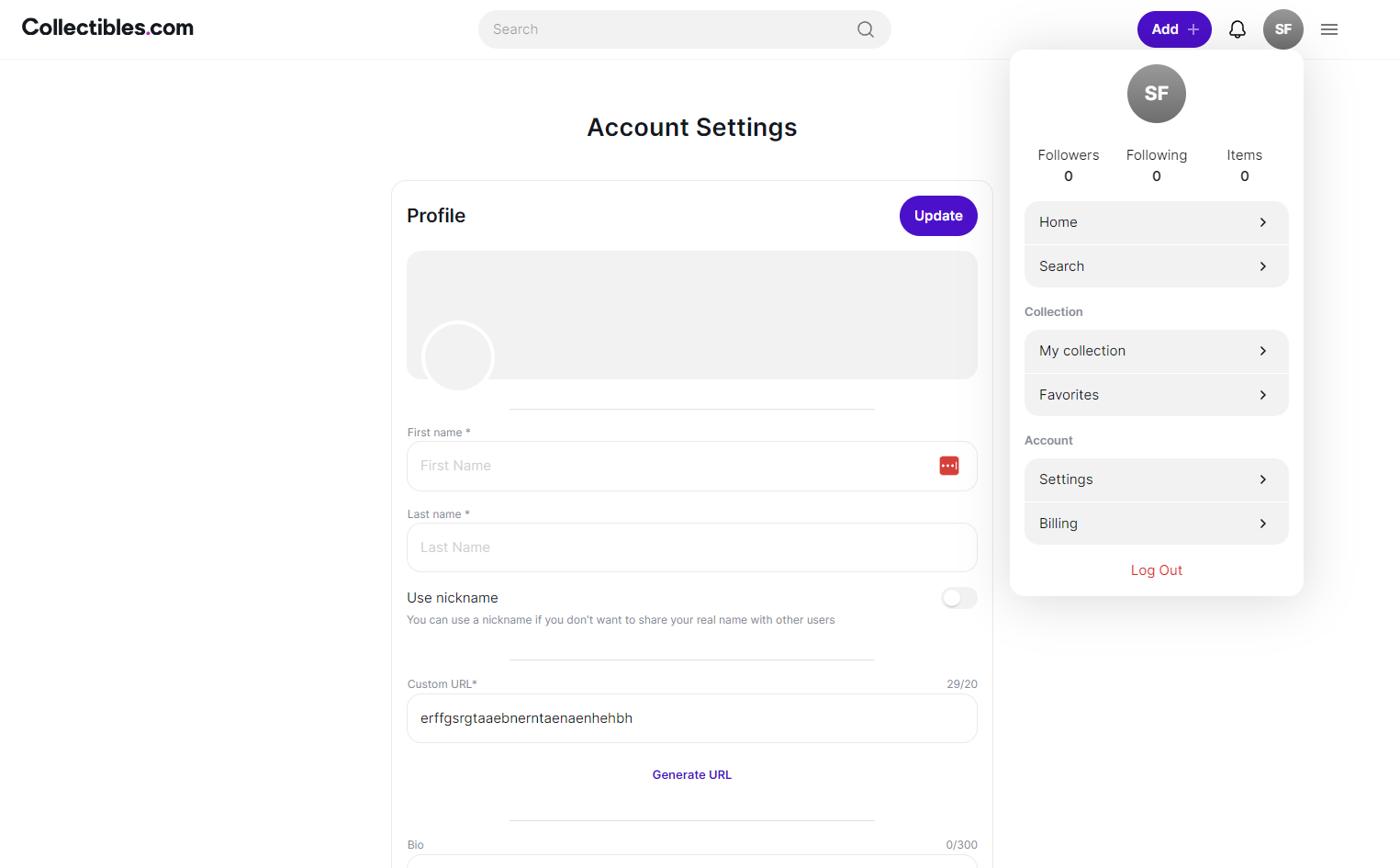 Click on Settings