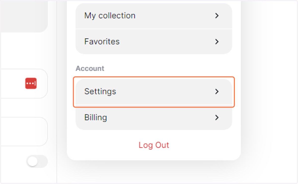 Click on Settings
