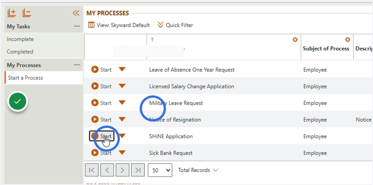 Find the SHiNE Application and click Start