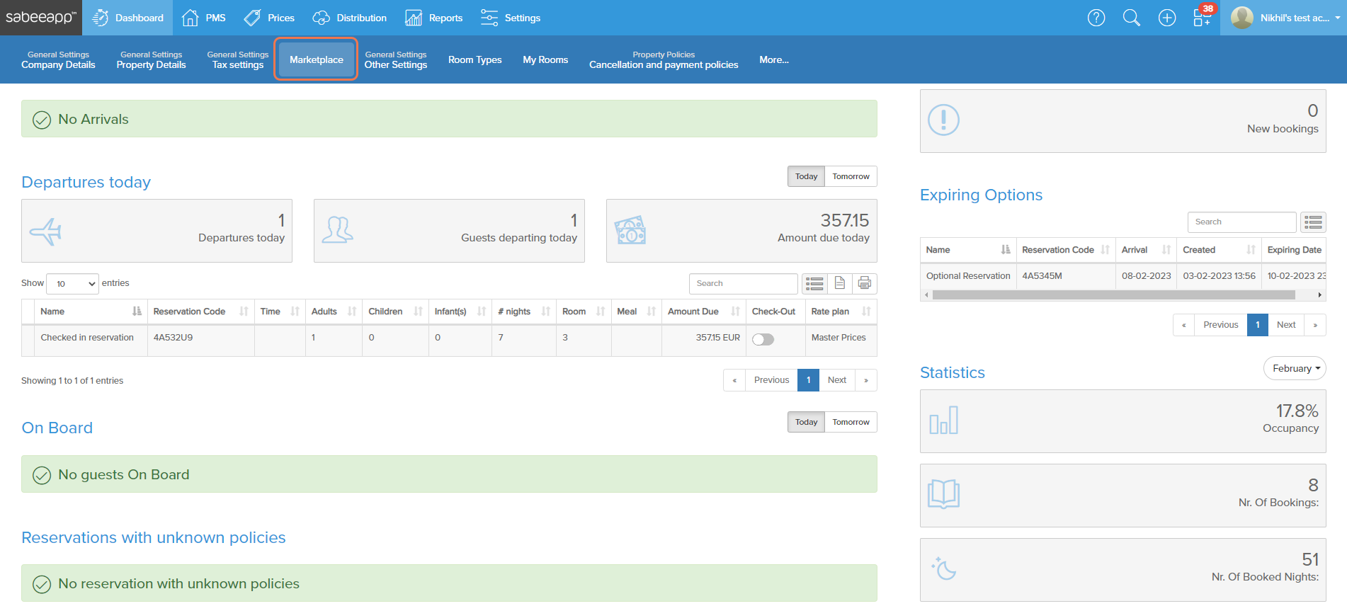 Click on Marketplace