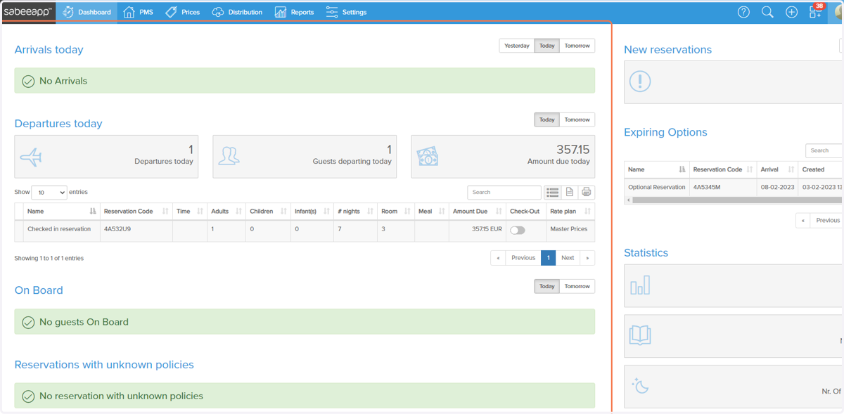 Go to SabeeApp - Dashboard