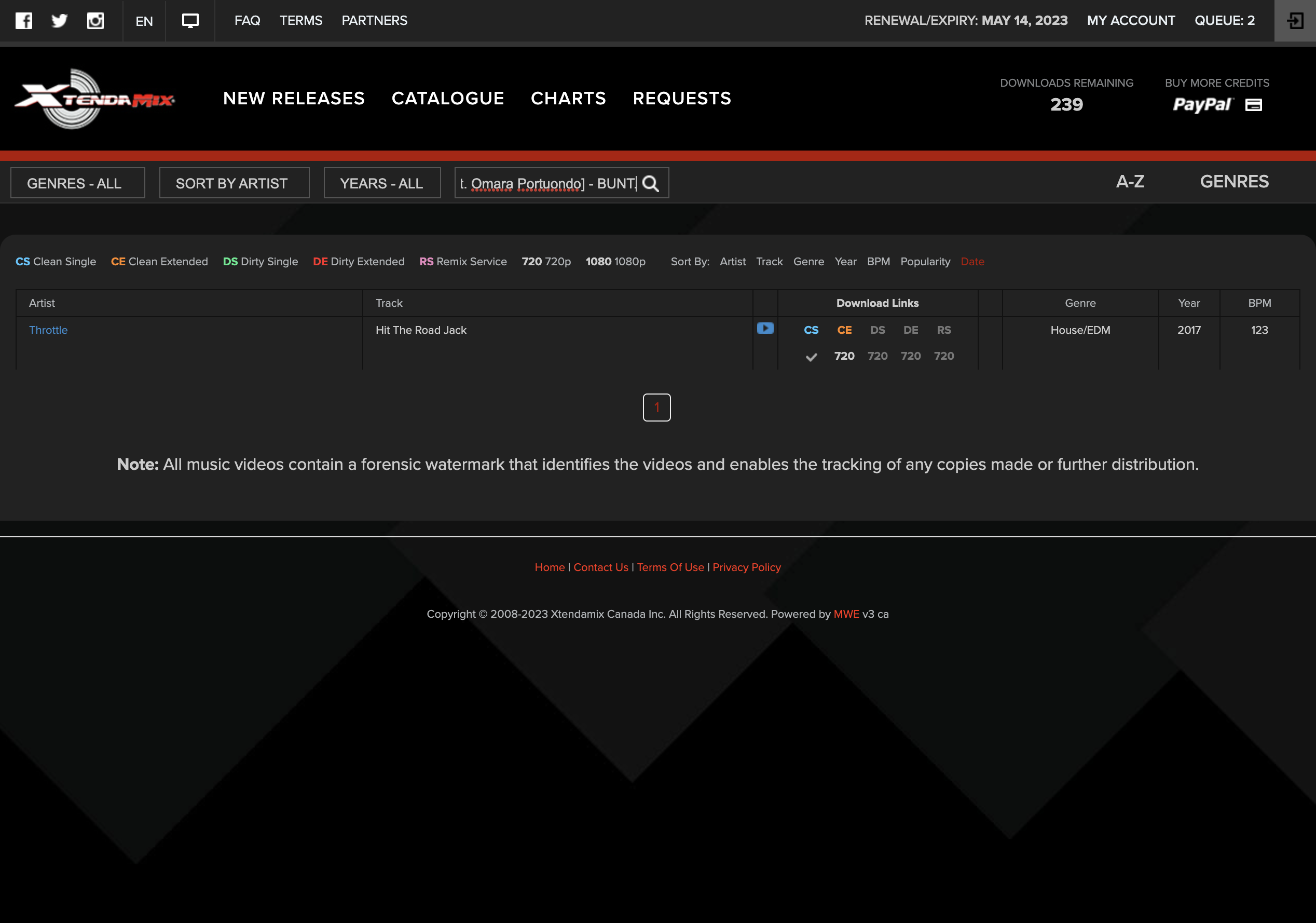 Click on Search