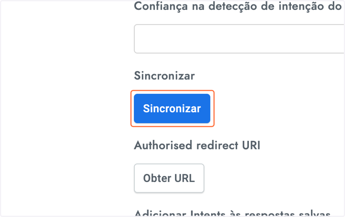 Desça até a seção Google e Clique em Sincronizar