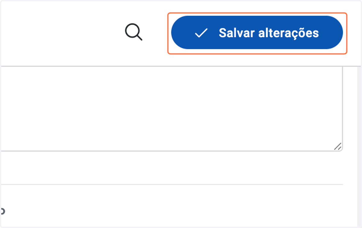Clique em Salvar alterações