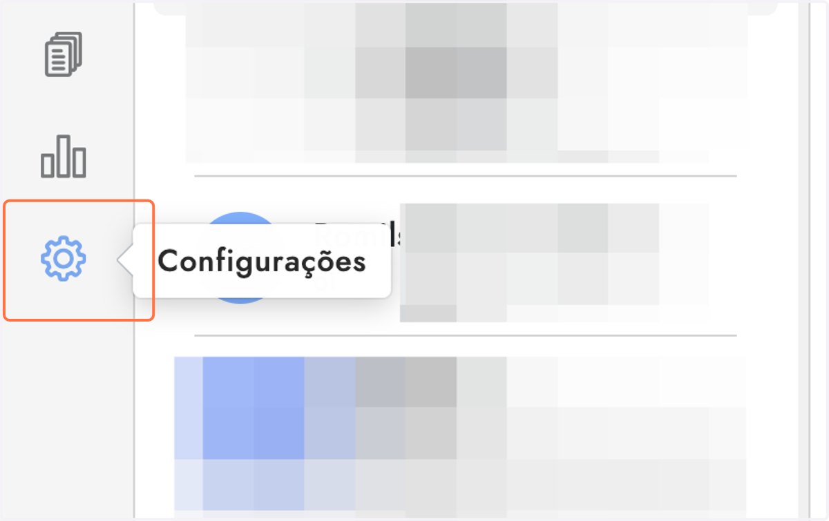 Clique em Configurações