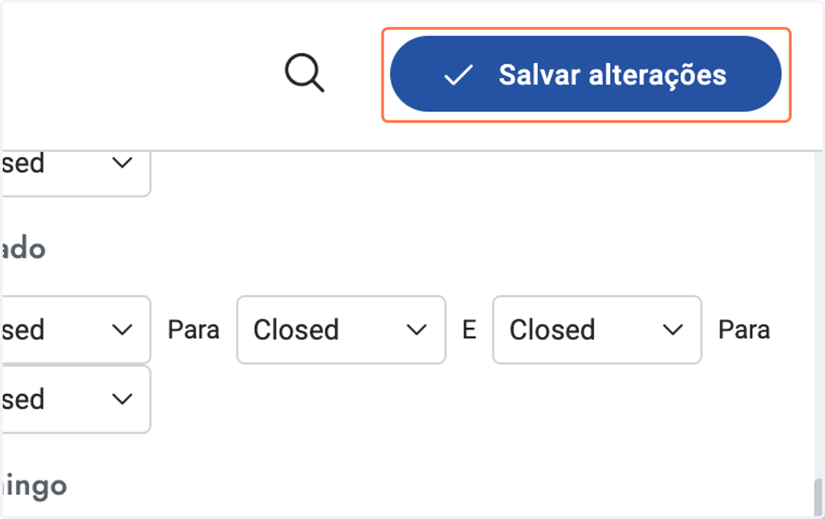 Clique em Salvar alterações
