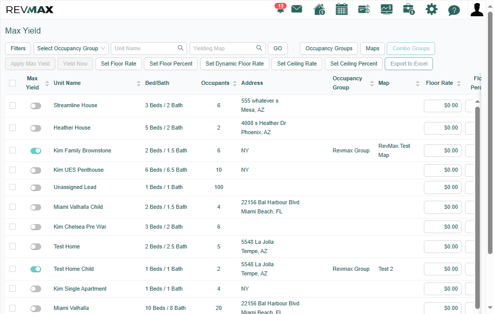 Then click on the Combo Groups button