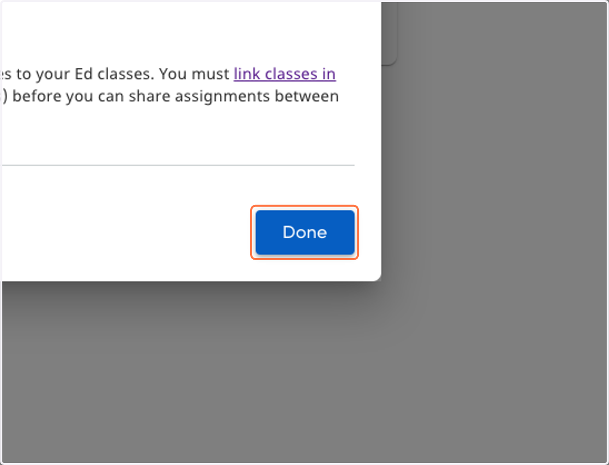 Click on Done