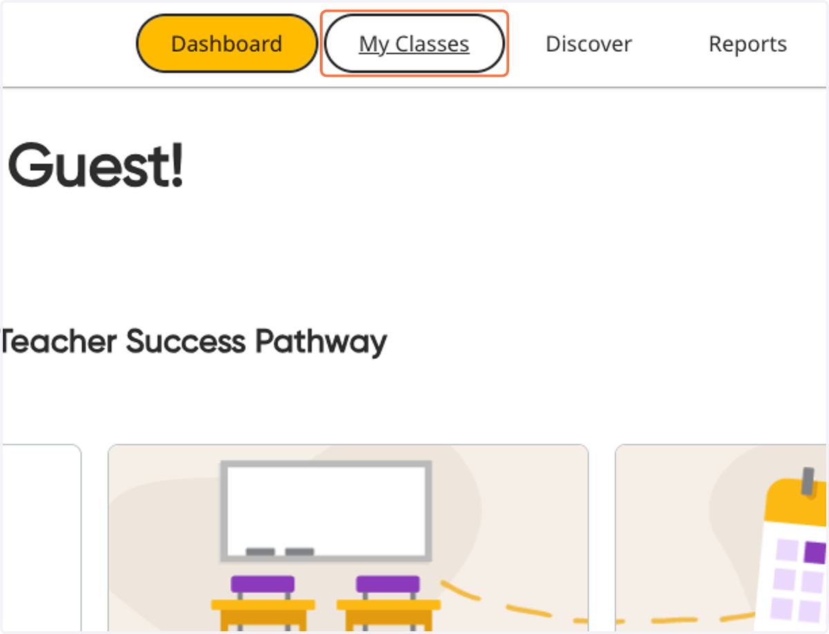 Click on My Classes