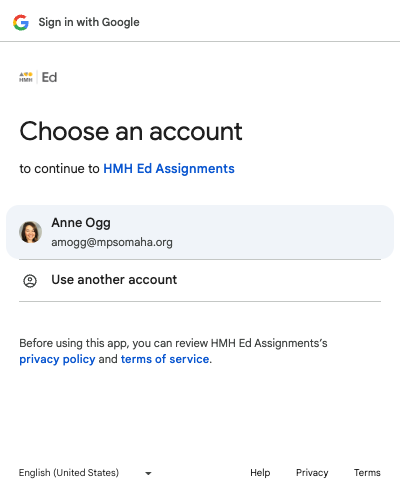 Choose your MPS account