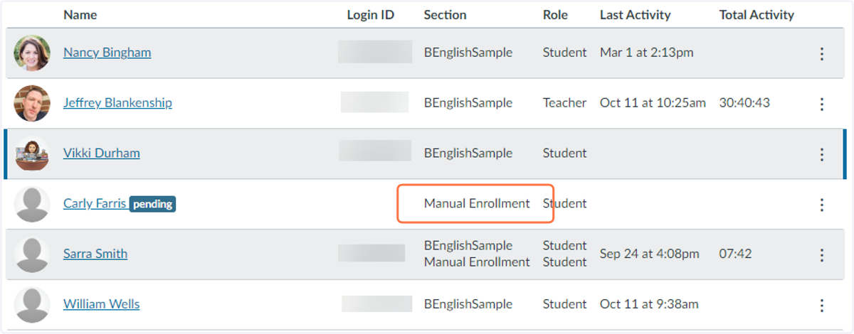 Double check that the student is enrolled in the Manual Enrollment section for your course.
