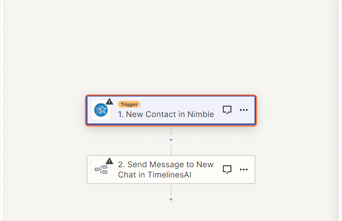 Click on New Contact in Nimble