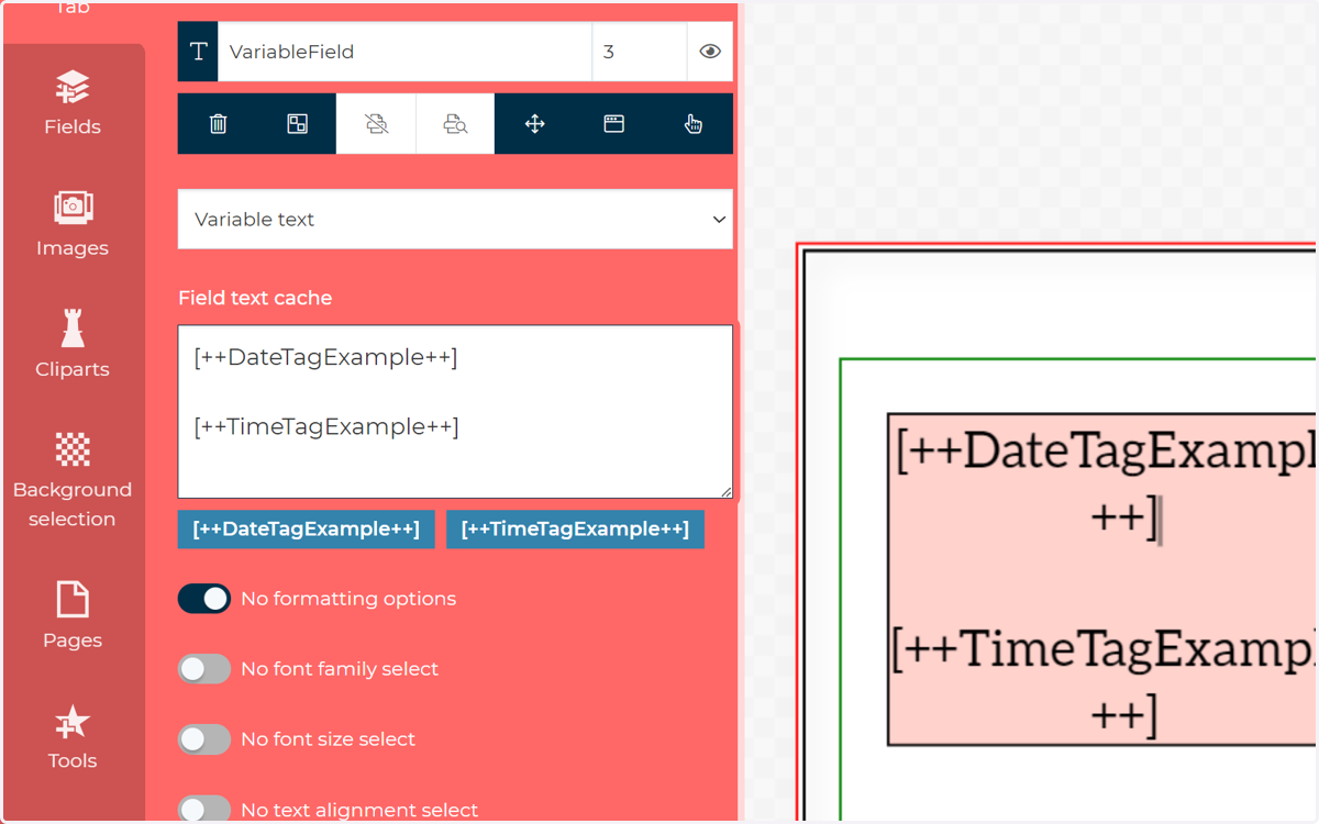 Create your variables and input them into your MegaEdit product