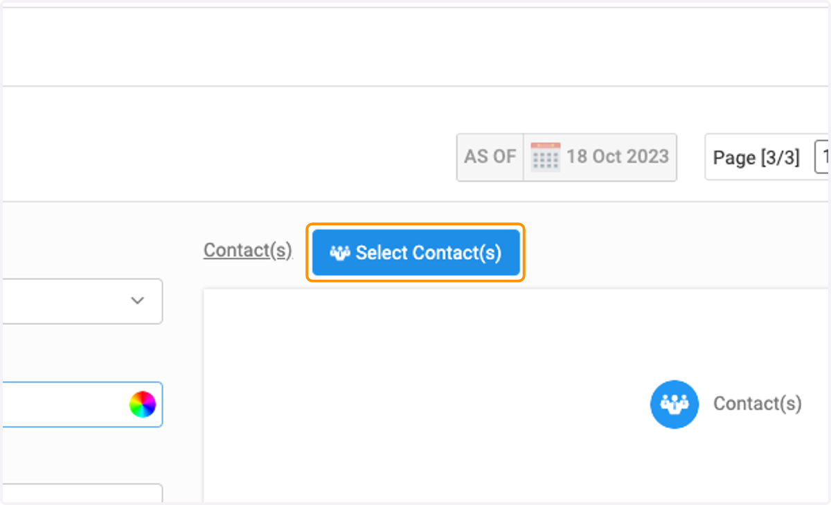 Click on Select Contact(s)