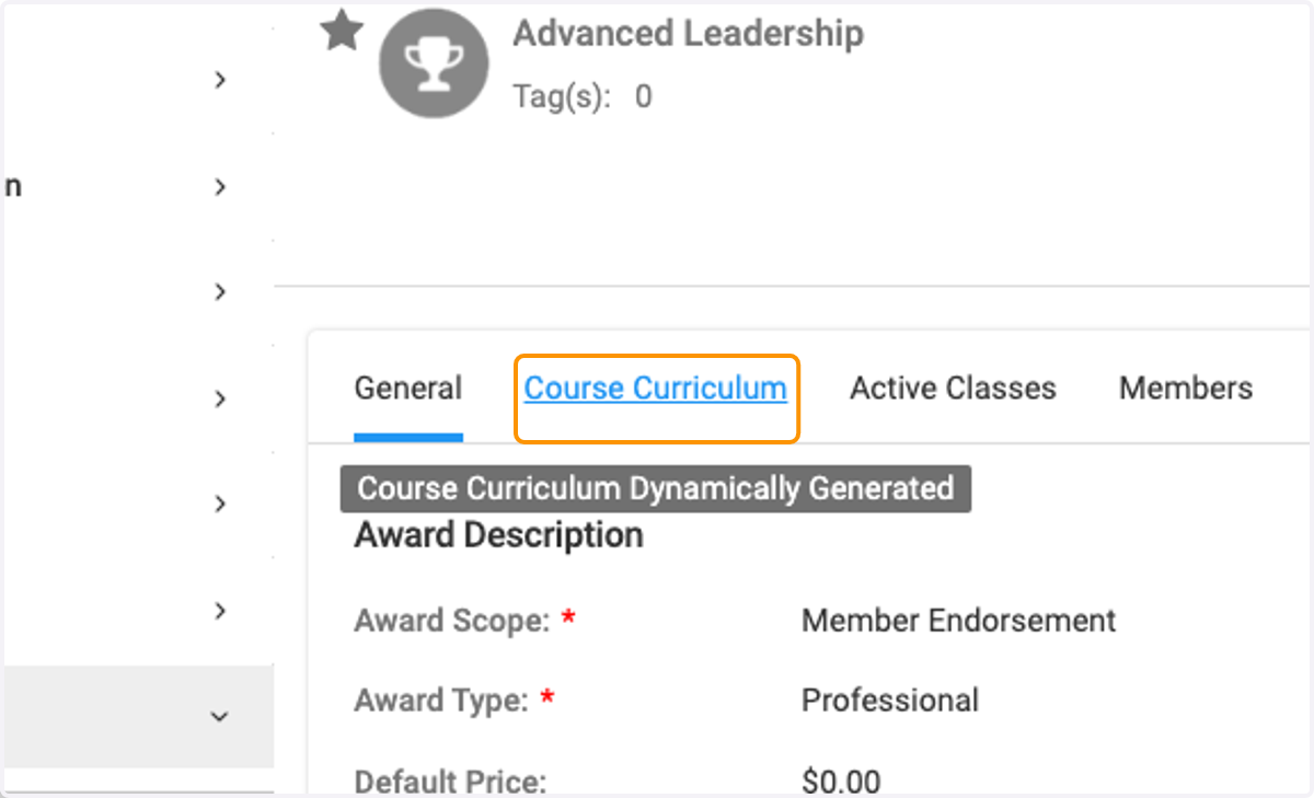 Click on Course Curriculum