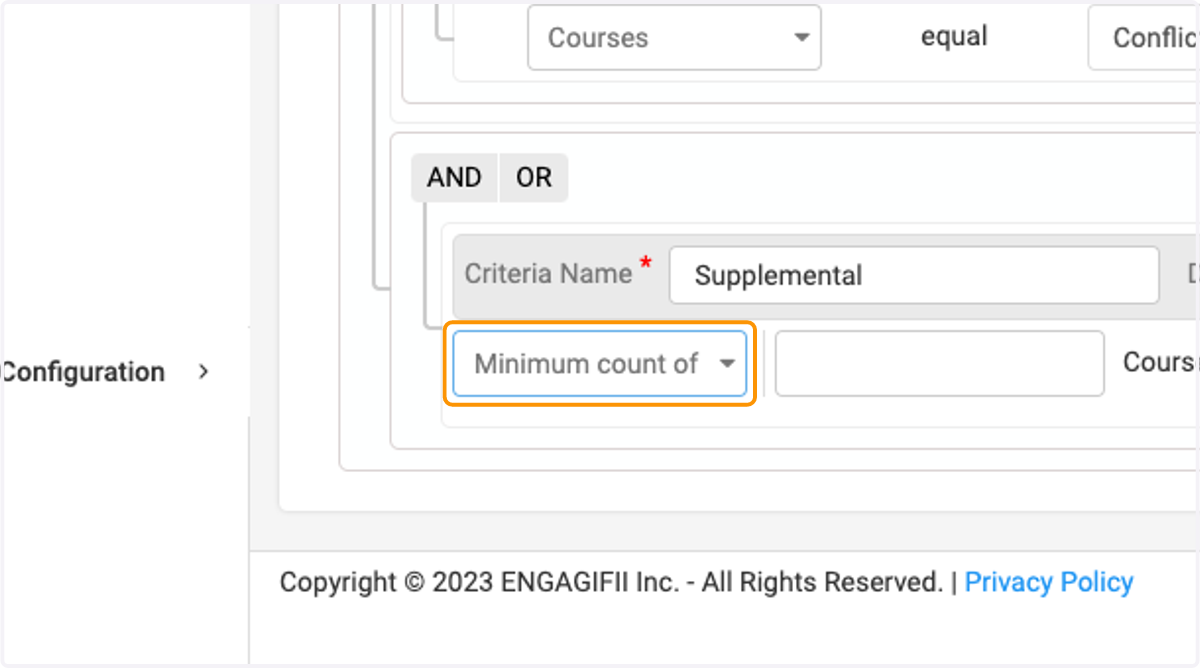 Select Minimum count of