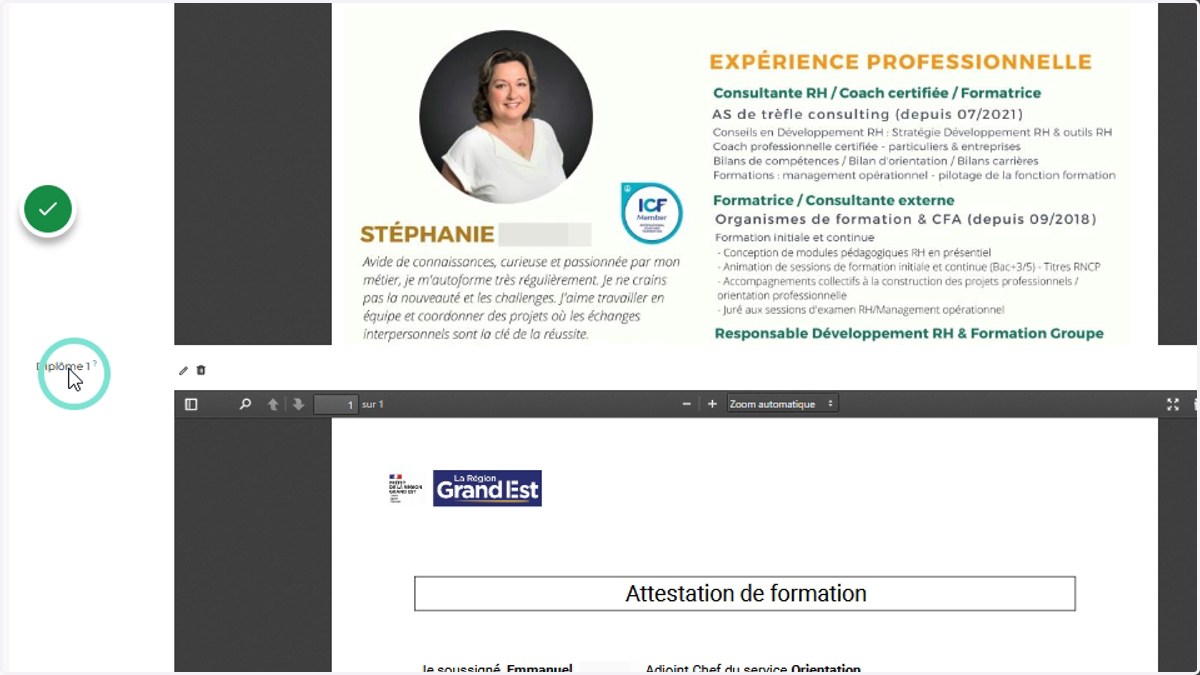 Télécharger vos diplômes
