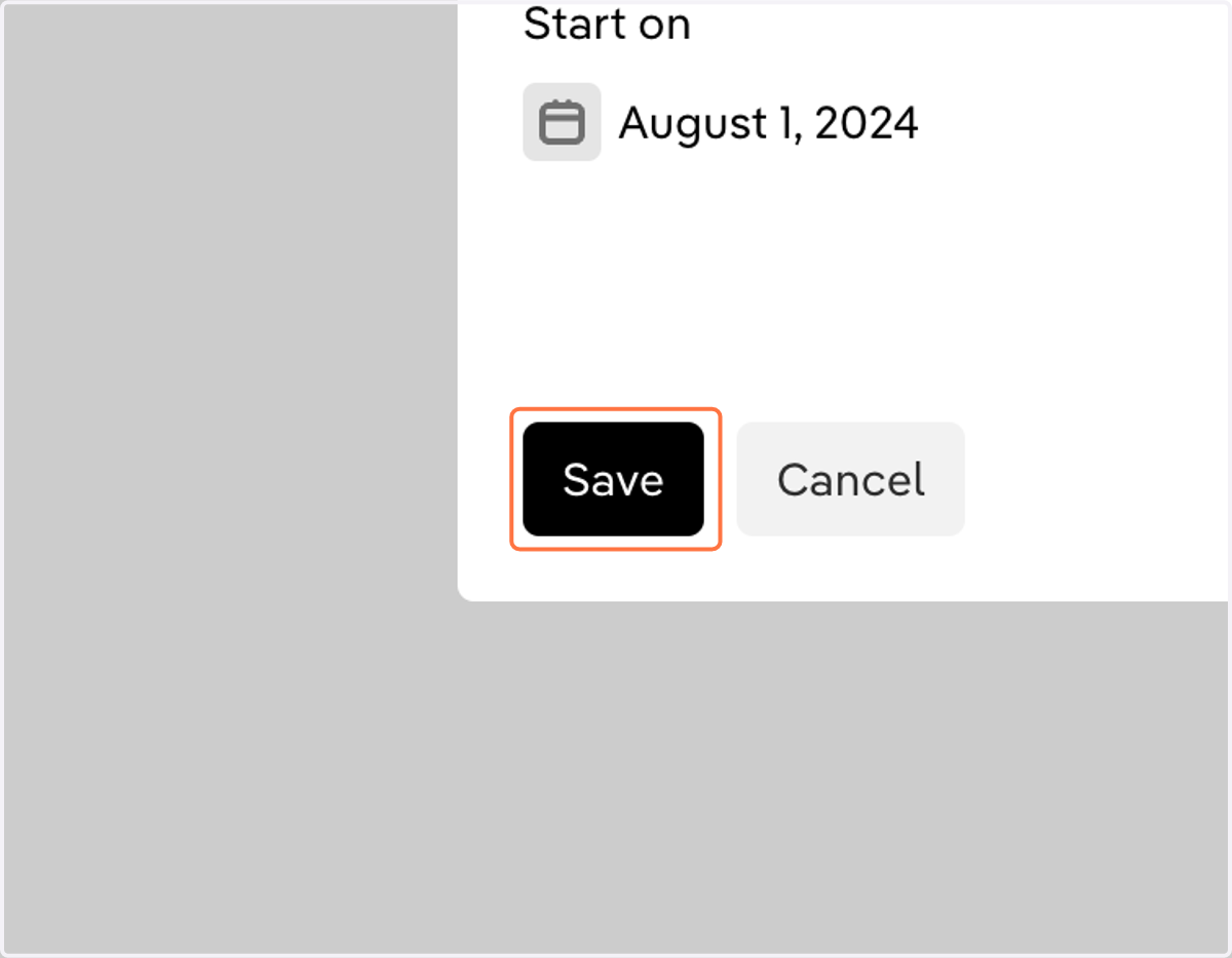 Click on 'Save'