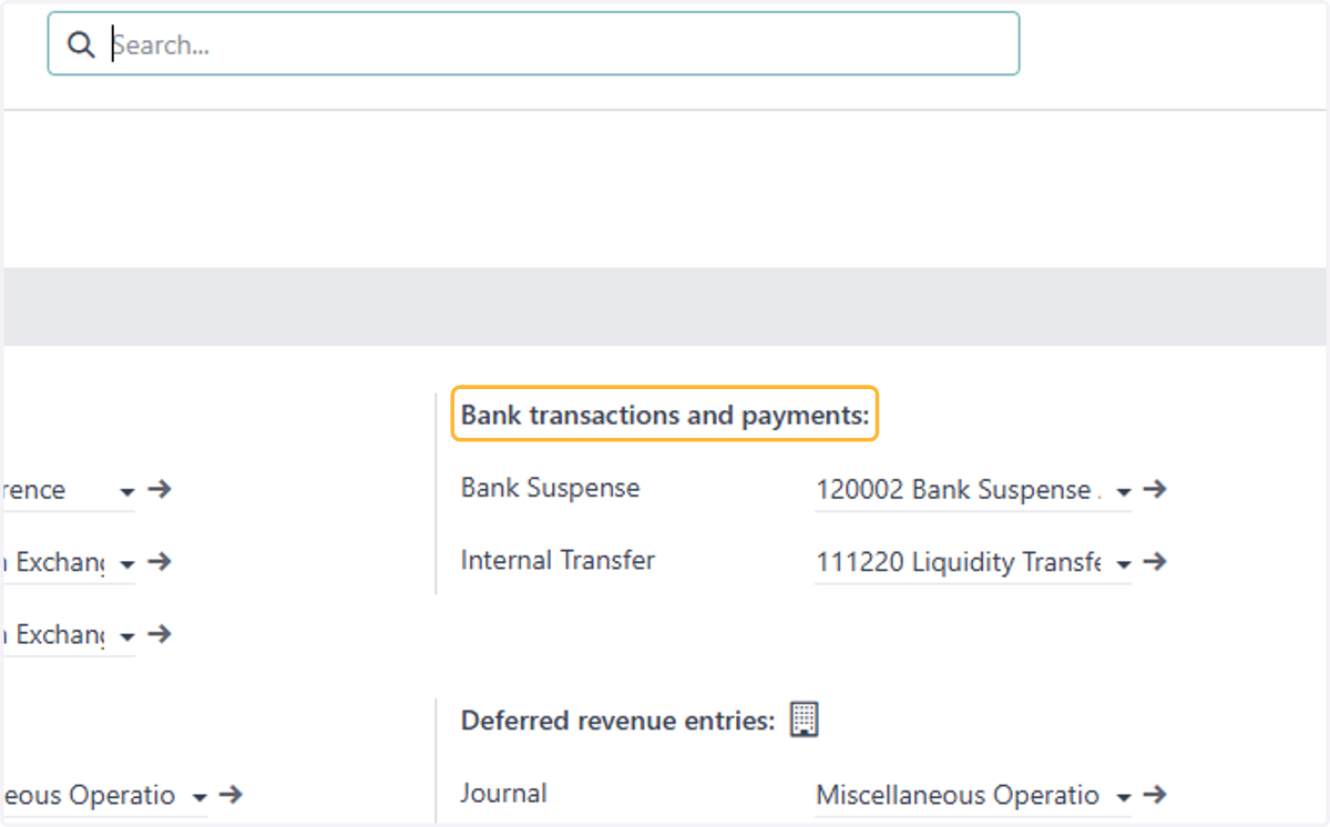 Find Bank transactions and payments