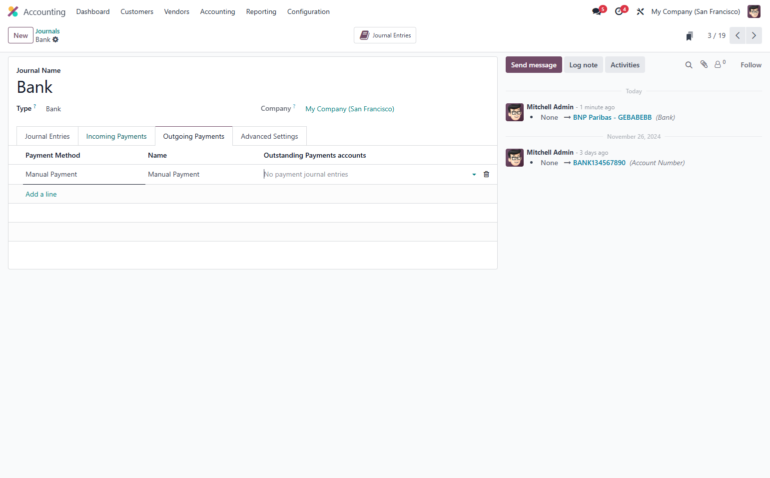 Click on Incoming Payments