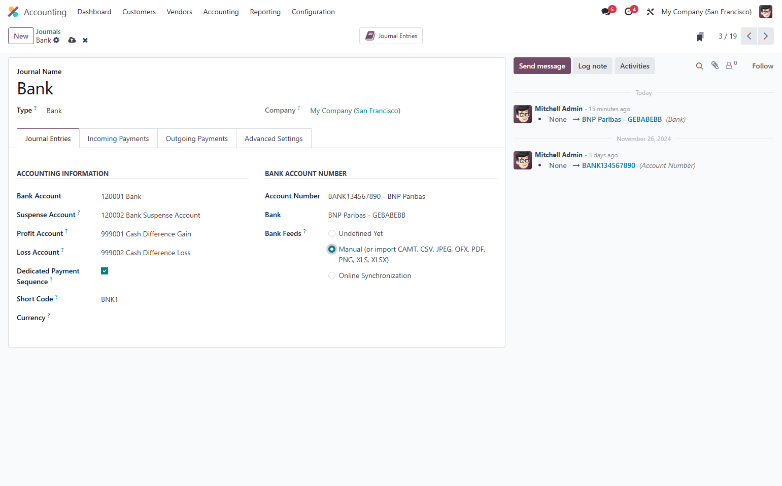 Select Manual (or import CAMT, CSV, JPEG, OFX, PDF, PNG, XLS, XLSX)