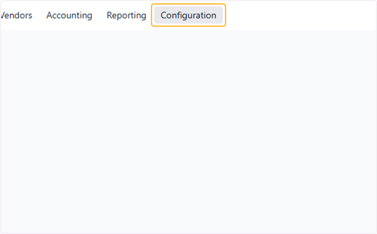 Click on Configuration