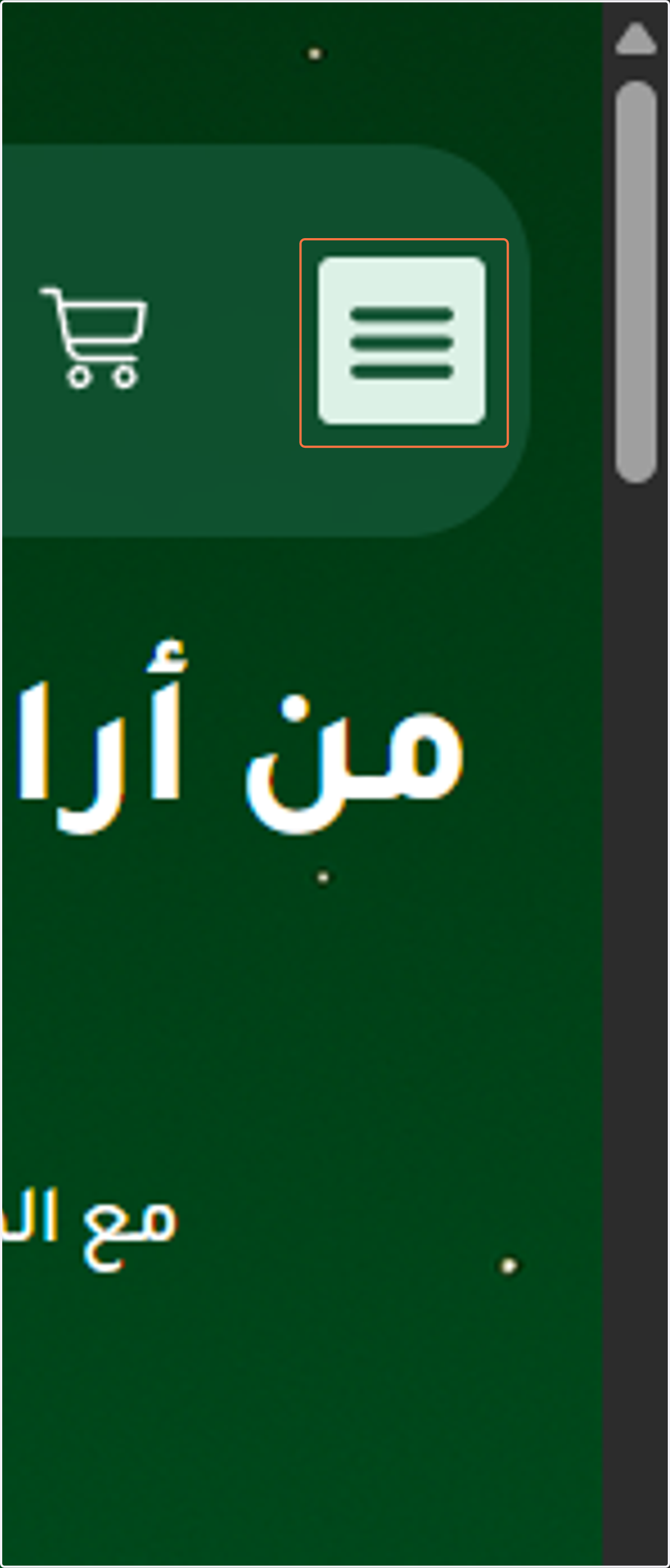 Click on Menu Toggle