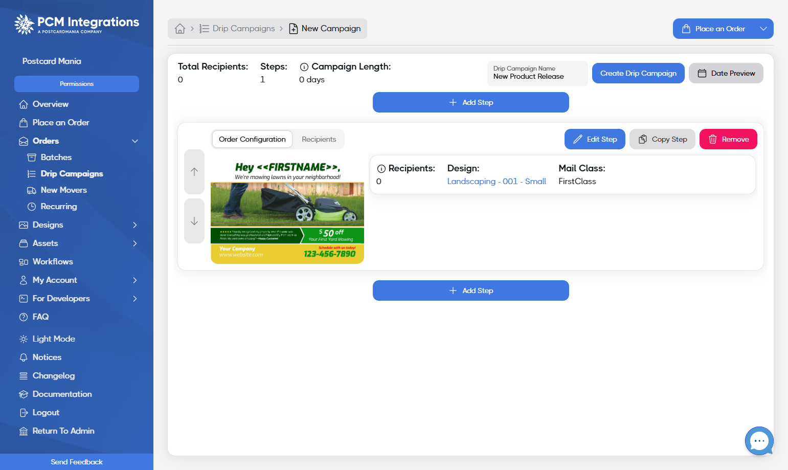 You can copy this step if needed