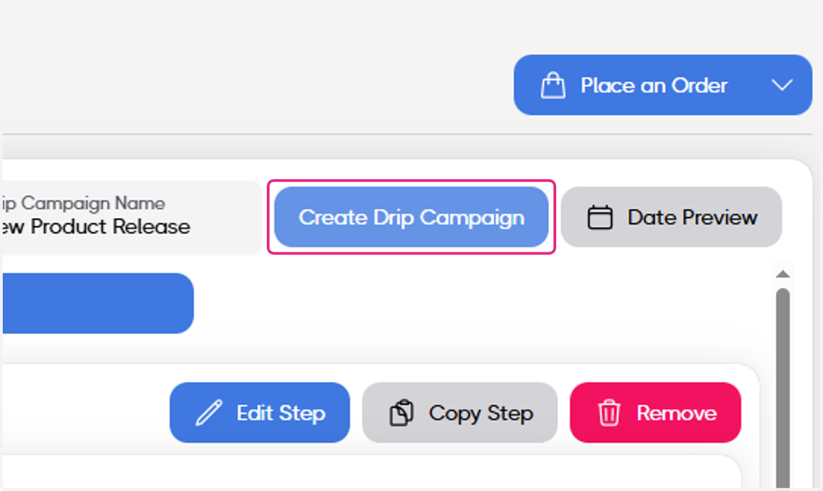 Click on Create Drip Campaign