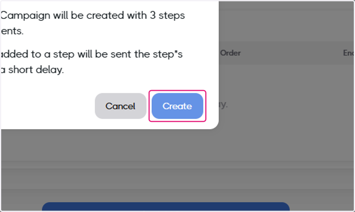 Click on Create
