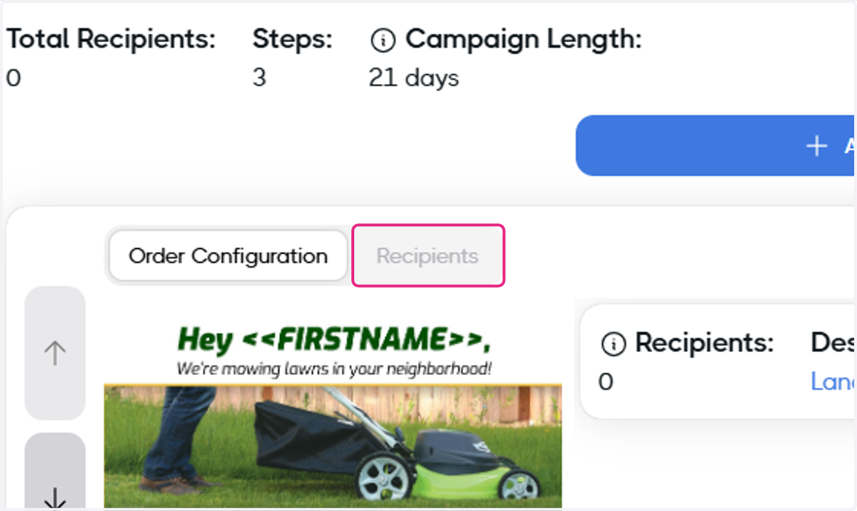 Click on Recipients