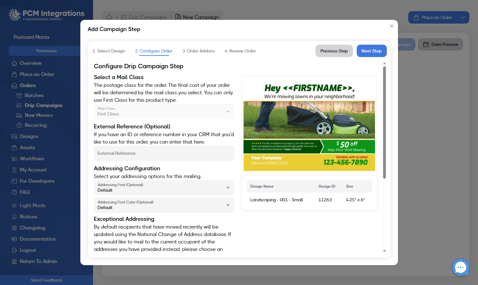 Follow the steps for configuration
