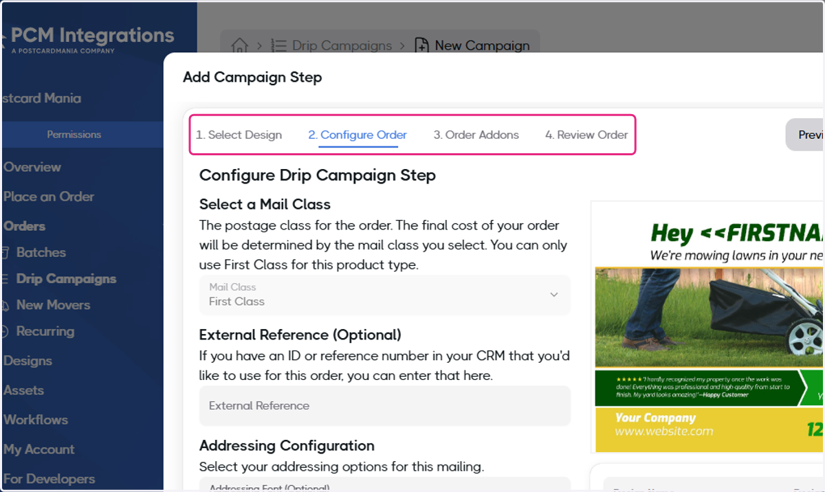 Follow the steps for configuration