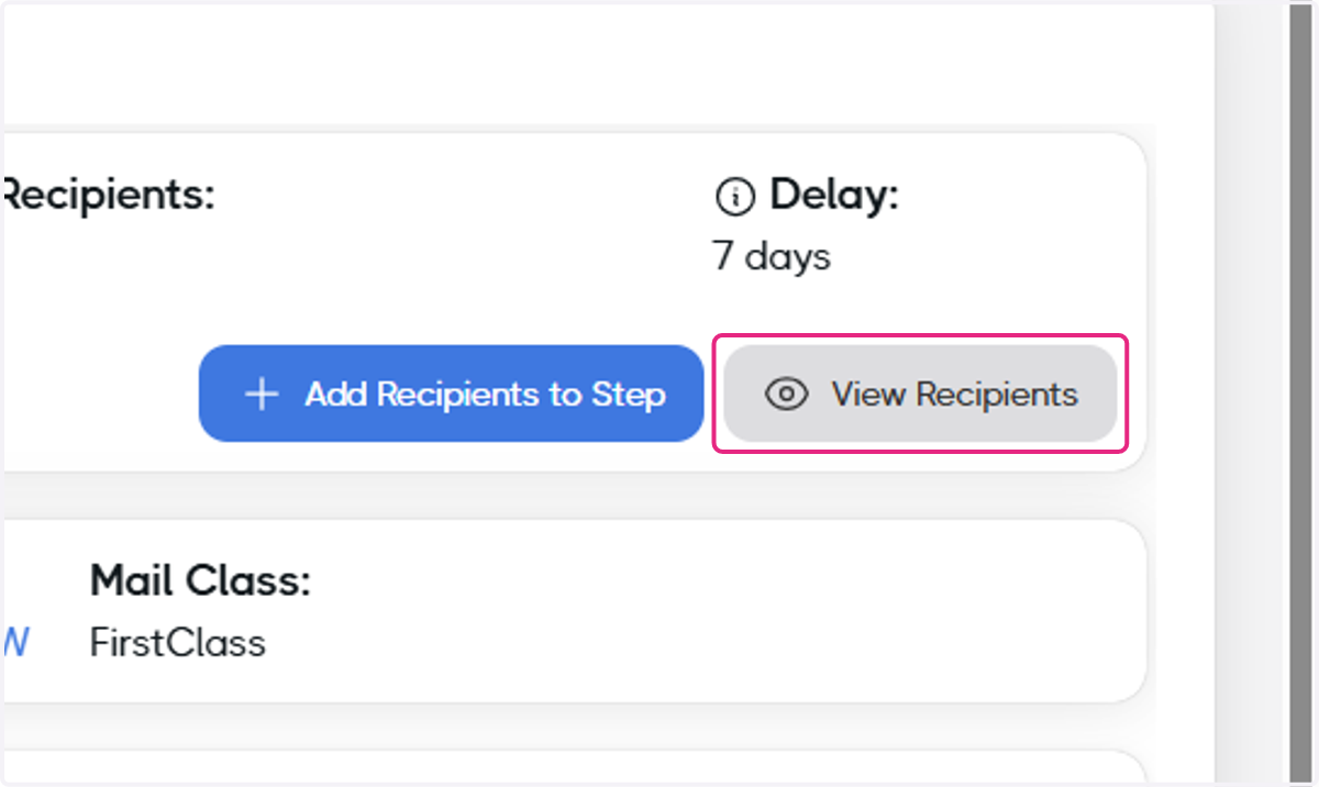Click on View Recipients