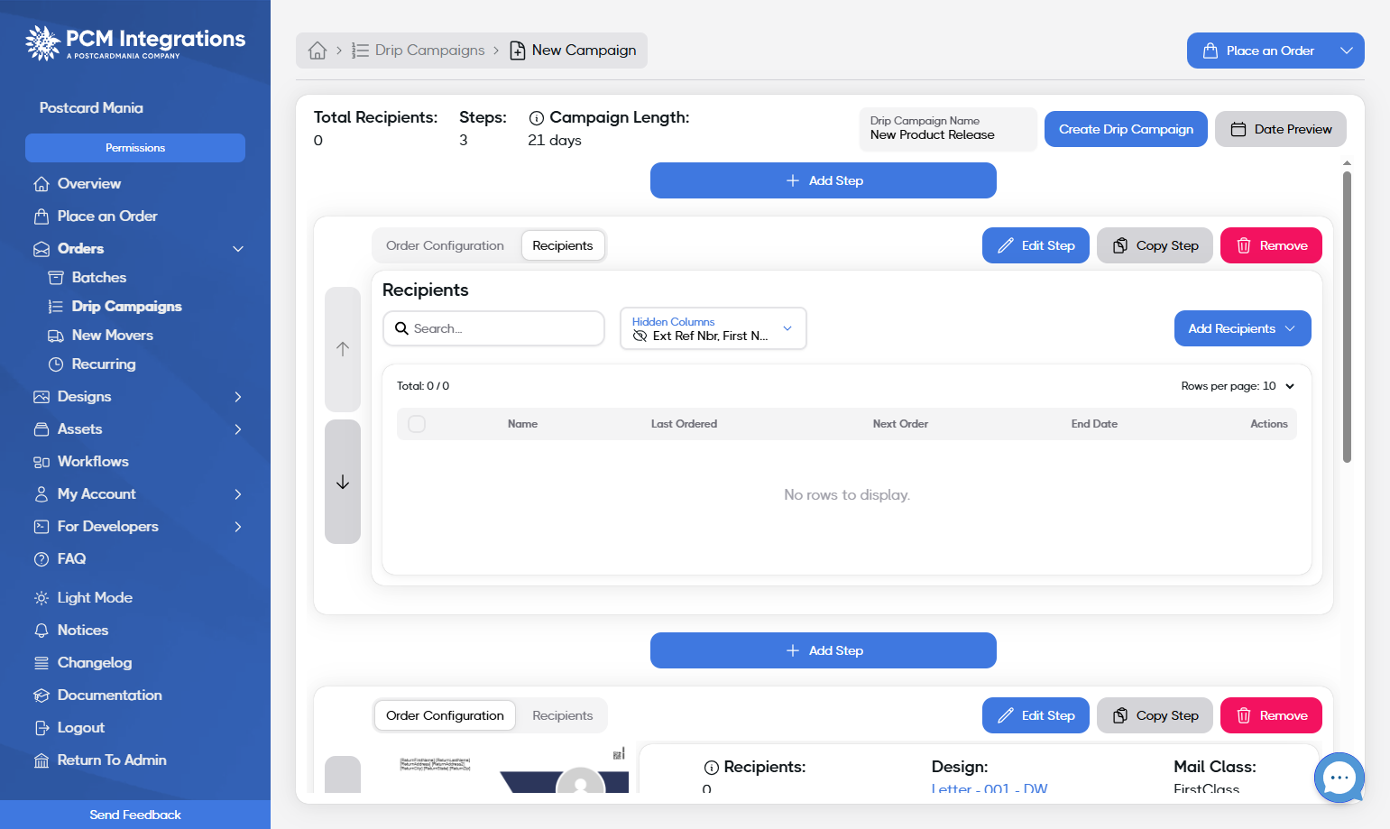 Click on Add Recipients