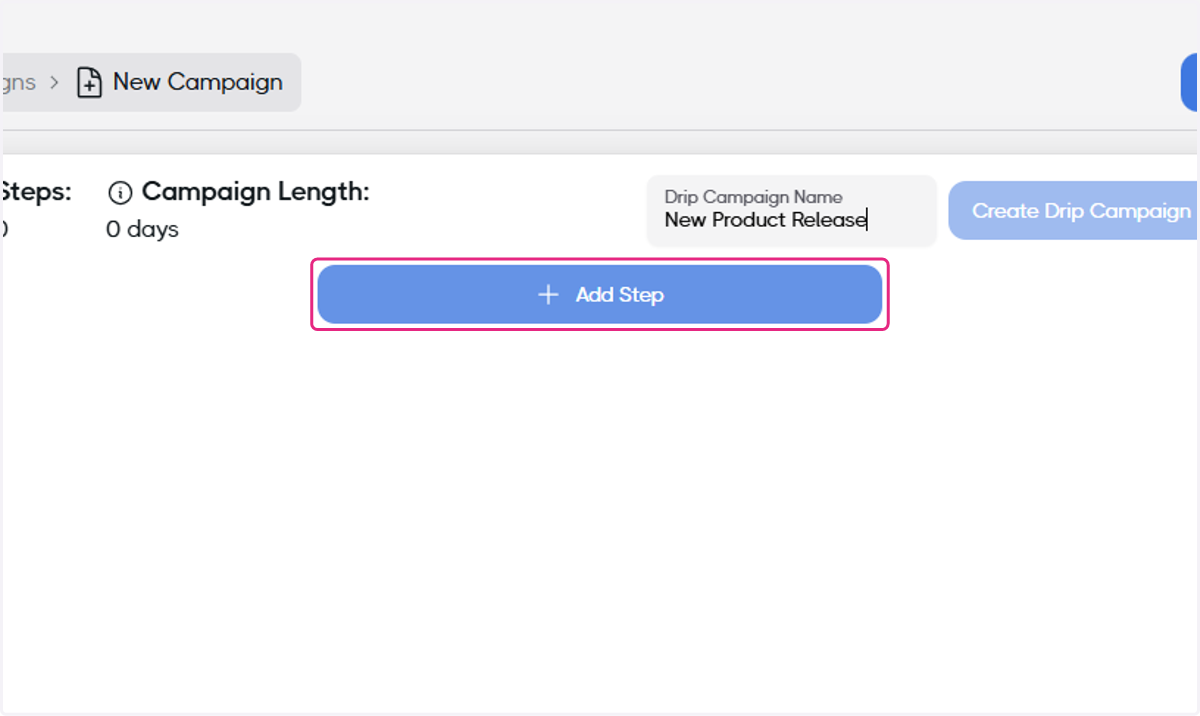 Click on Add Step