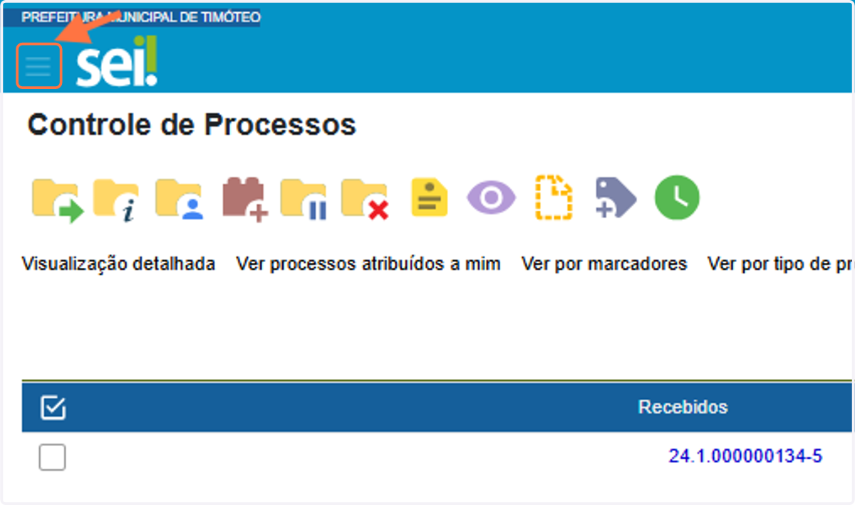 Acessar o Menu