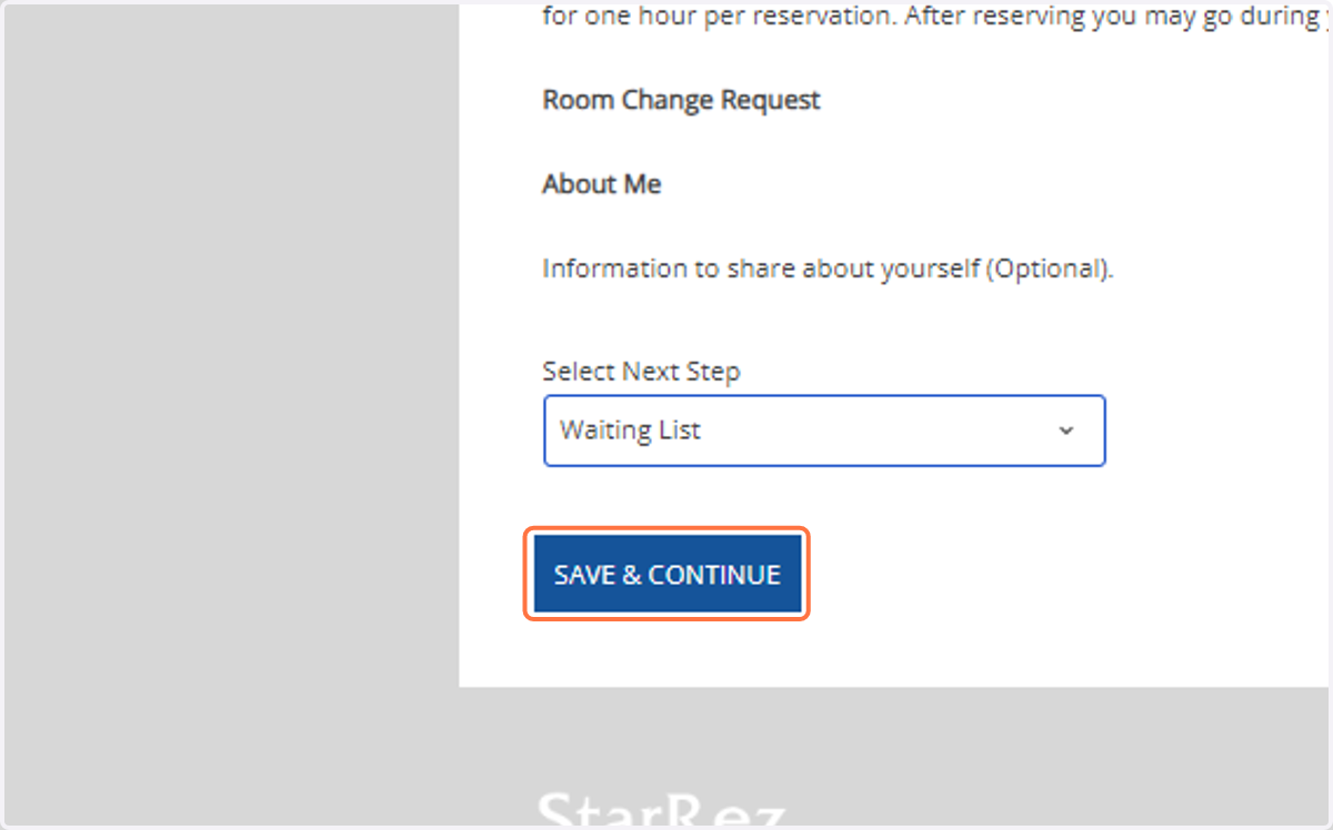 Click on Save & Continue