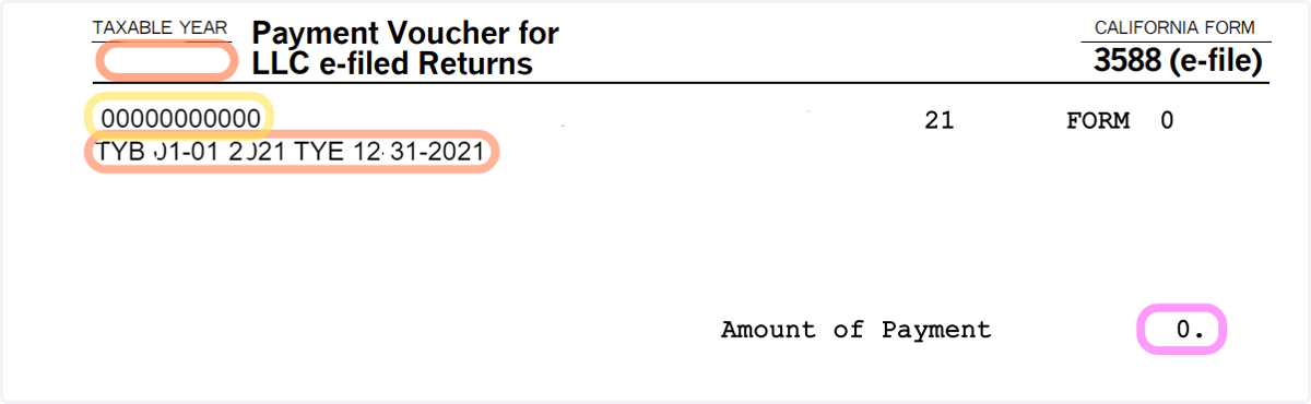 Look at your Tax Return Letter and Find your 3588 Voucher in your Tax Return