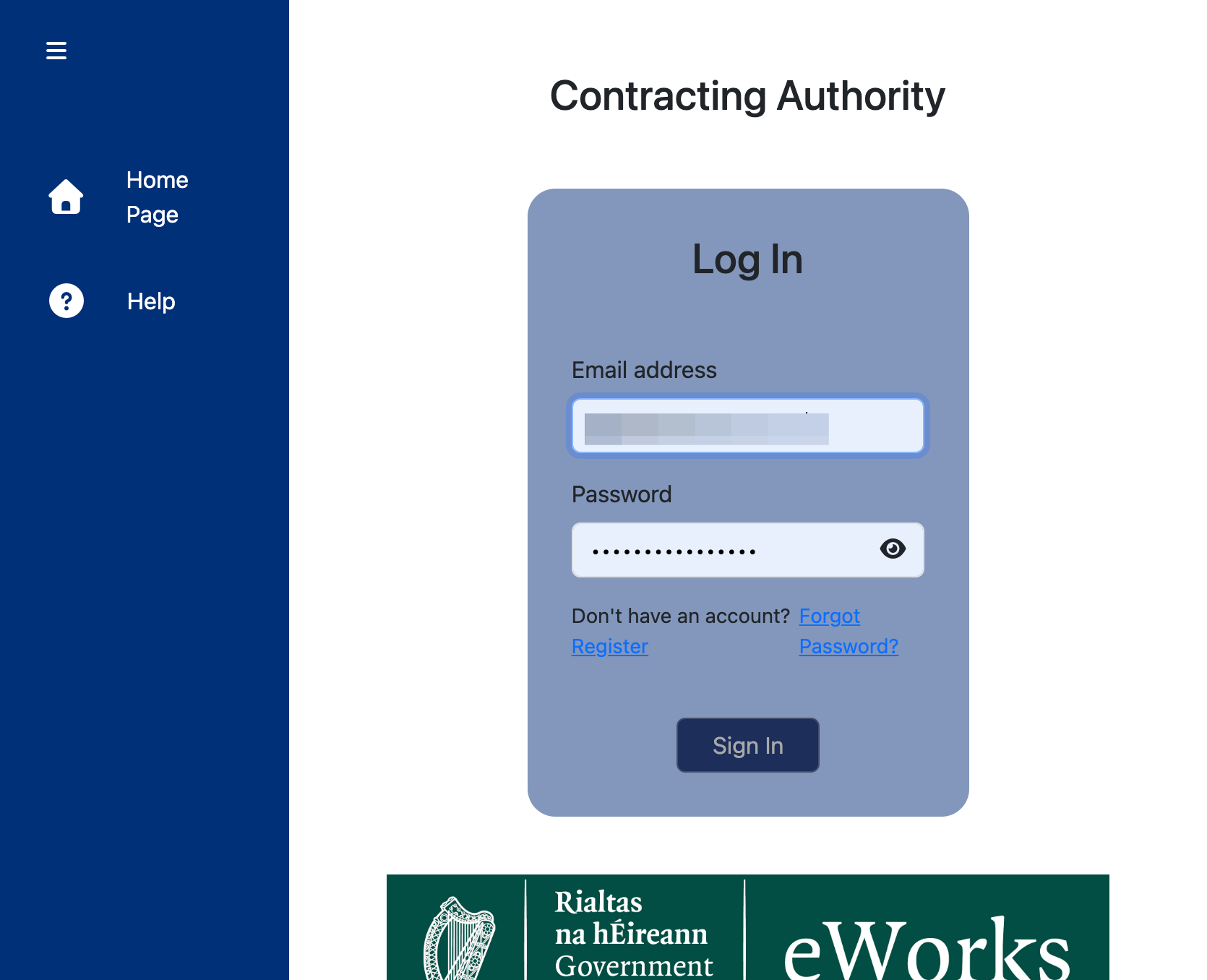 Click on Sign In